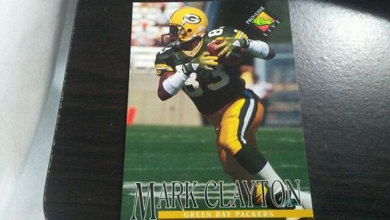 1994 CLASSIC PRO LINE LINE MARK CLAYTON GREEN BAY PACKERS FOOTBALL CARD# 191