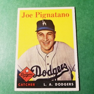 1958 - TOPPS BASEBALL CARD NO. 373 - JOE PIGNATANO - DODGERS