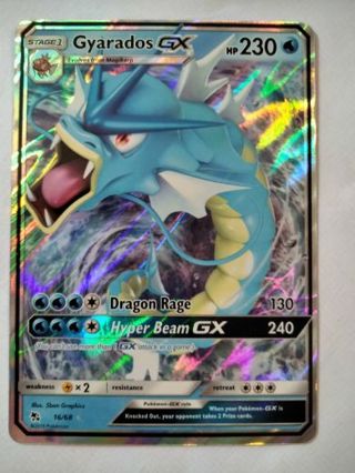 Gyarados gx 16/68 rare holo nm pokemon