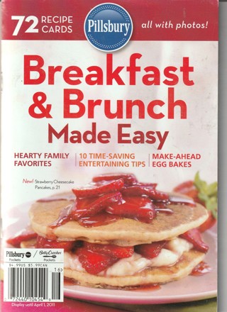 Soft Covered Recipe Book: Pillsbury: Breakfast & Brunch