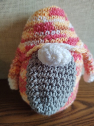 Hand Crocheted Amigurumi Gnome 