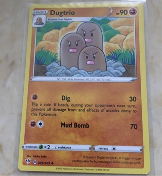 Pokémon Dugtrio 2020 85/189