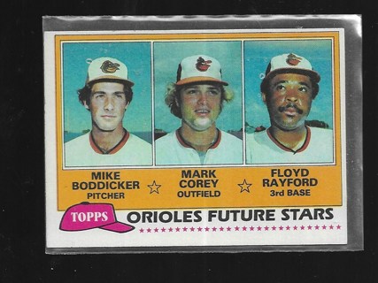 1981 TOPPS MIKE BODDICKER ROOKIE #399