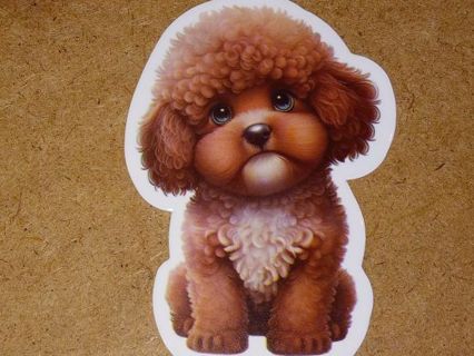 Dog Cute one new nice vinyl lab top sticker no refunds regular mail high quality!