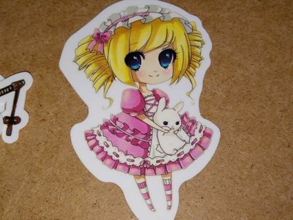 Anime one Cute new nice vinyl lab top sticker no refunds regular mail high quality!