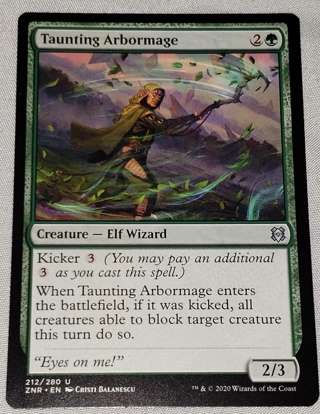 MTG ✨ Taunting Arbormage - (U) 212/280 Zendikar Rising (ZNR) ✨ Magic the Gathering (2020)