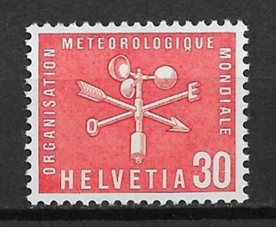 1960 Switzerland Sc8O5 World Meteorological Organization MNH