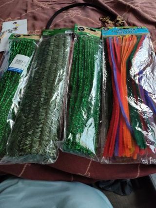 Four Unopened Packages Chenille Stems