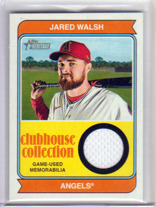 Jared Walsh, 2023 Topps Clubhouse Collection RELIC Card #CCR-JW, California Angels, (L3)