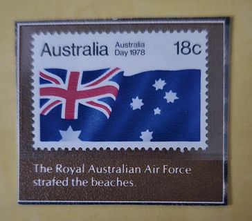 One Mint .18 Australian Flag Postage Stamp