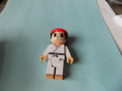 Ryans World Kung Fu Figure # 2 red headband, white suite   3 inch