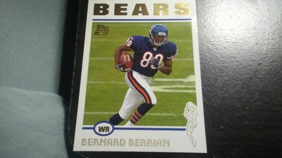 2004 TOPPS ROOKIE BERNARD BERRIAN CHICAGO BEARS FOOTBALL CARD# 383
