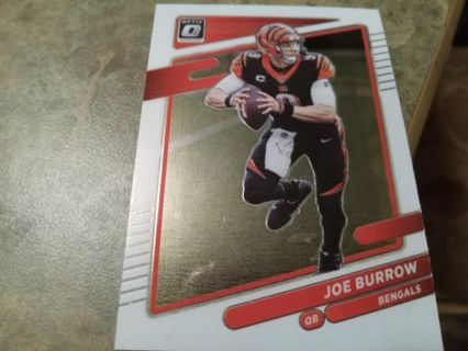 2021 DONRUSS OPTIC JOE BURROW CINCINNATI BENGALS FOOTBALL CARD# 134