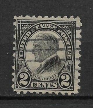 1923 Sc612 Warren Harding Memorial used perf 10 rotary press RV$1.50