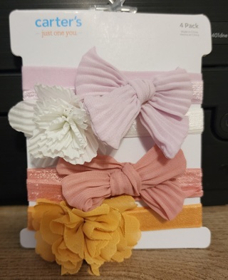 NEW - Carter's - Baby Girl - 4 pack Headbands