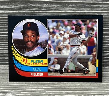 1991 Fleer All-Stars Cecil Fielder #4 Detroit Tigers MLB Baseball Card