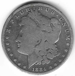 1884-O Morgan Silver Dollar 90% Silver