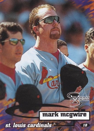 Mark McGwire 1998 SkyBox Dugout Axcess St. Louis Cardinals
