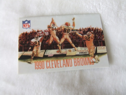 1990 Cleveland Browns Team Season Football Pocket Schedule 