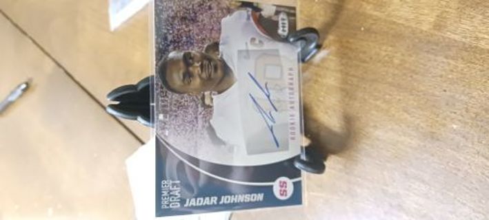 2017 Jadar Johnson Autograph Rookie Card