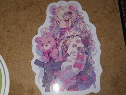 Girl so Cute new 1⃣ vinyl sticker no refunds regular mail only Very nice love these