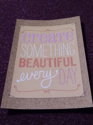 Everyday Eccentric Pocket Card - creaTe SOMETHING BEAUTIFUL every DAY