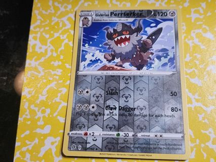 Pokemon Galarian Perrserker reverse holo 127/192