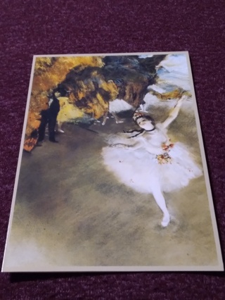 Impressionist Greeting Card - EDGAR DEGAS DANCER ON THE STAGE, 1874