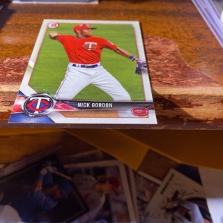 2018 bowman nick Gordon baseball card 