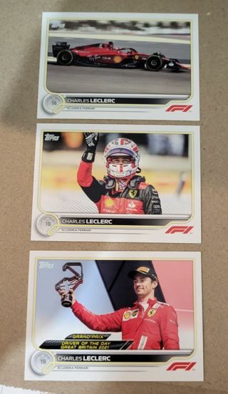 2022 Topps F1 Charles Leclerc cards Ferrari