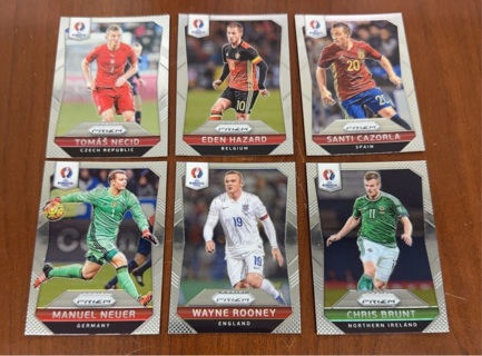 2016 Panini Prizm euro soccer lot