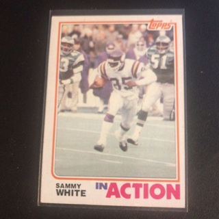 1982 Topps In Action Sammy White #401