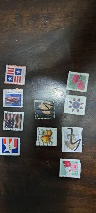 10 Random Used Stamps, Auction 1