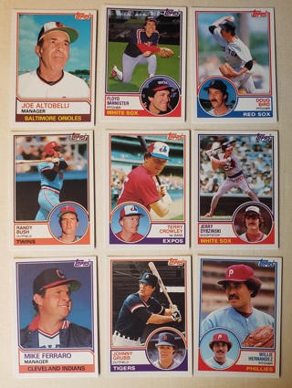 1983 Topps Traded 15 different Cards - All Listed