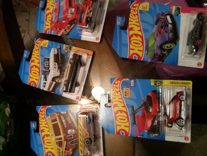 5 new Hot Wheels