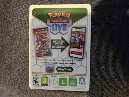 Pokemon Reward Card Code