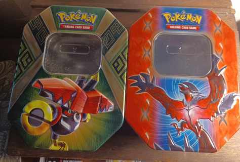 {2} Pokemon Trading Card Tin's