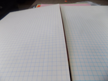 2  packs of graph paper 11 x 8 1/2