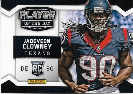 2014 PANINI JADEVEON CLOWNEY PLAYER OF THE DAY INSERT ROOKIE CARD