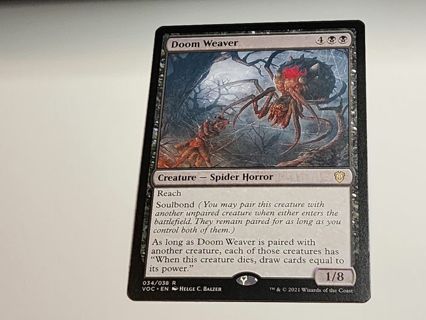 Magic the gathering mtg Doom Weaver rare Crimson Vow