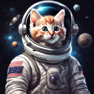 Listia Digital Collectible: Space Kitten