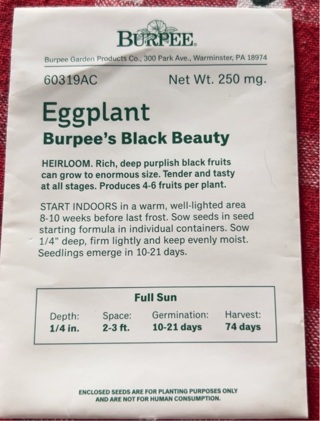 Burpee Eggplant