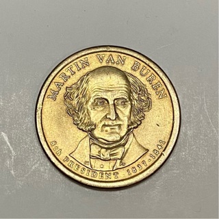 Martin Van Buren Gold Presidential One Dollar Coin!