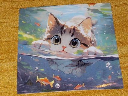 Cat Cute new one small sticker no refunds regular mail nice quality