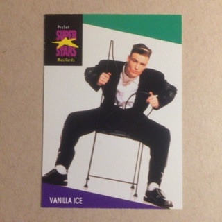 1991 ProSet Super⭐️Stars MusiCards | VANILLA ICE | Card # 144