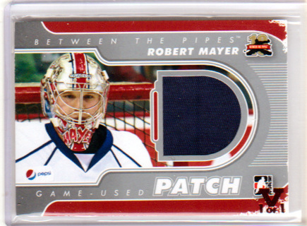 Robert Mayer, 2012 In The Game RELIC Hockey Card #M-42, Hamilton Bulldogs, (L3)