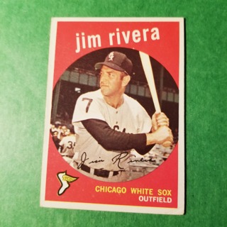 1959 - TOPPS BASEBALL CARD NO. 213 - JIM RIVERA - WHITE SOX