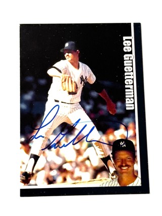 Autographed -Lee Guetterman - New York Yankees