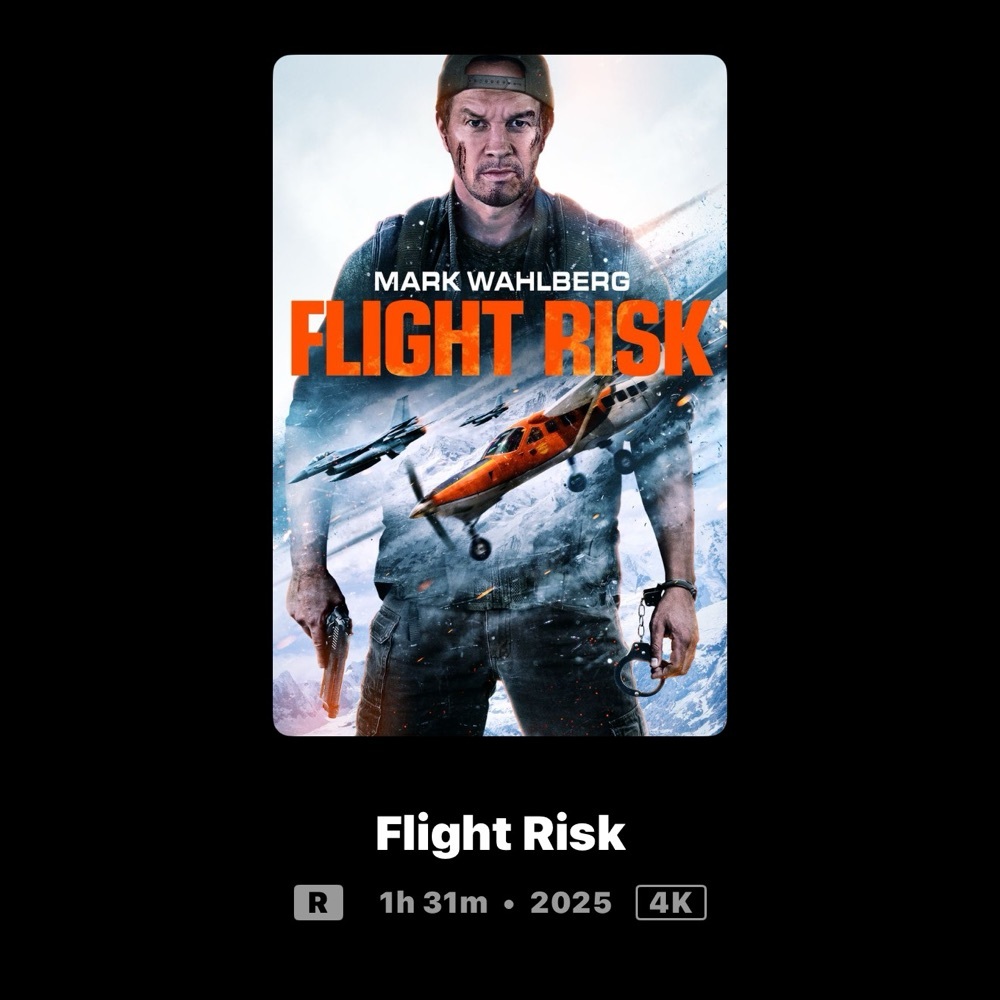 FREE: FLIGHT RISK 4K MOVIES ANYWHERE CODE ONLY (PORTS)