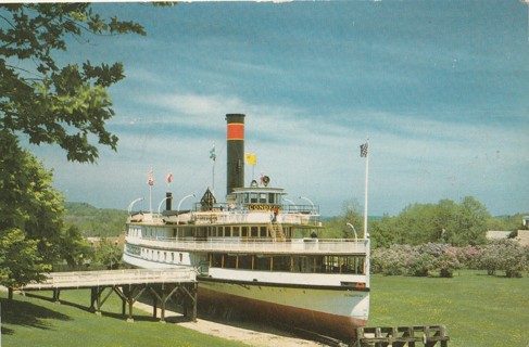 Vintage Unused Postcard: t: S.S. Ticonderoga